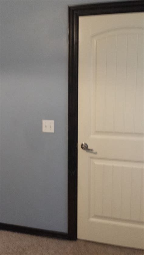 For example, the door leaf and the trim don't have to match. door trim different color then baseboard?