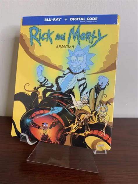RICK AND MORTY Season 4 Steelbook Blu Ray Digital Factory Sealed 38