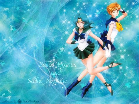 Rukamichi Sailor Uranus And Sailor Neptune Wallpaper Fanpop