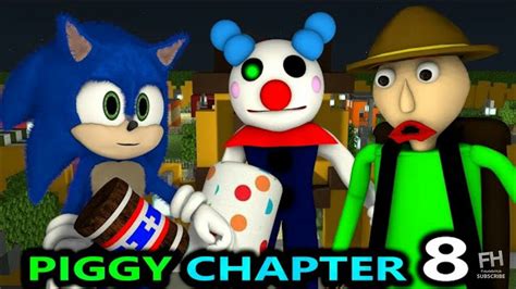 Baldi And Sonic Vs Piggy Chapter 8 Speedrunner Carnival Youtube