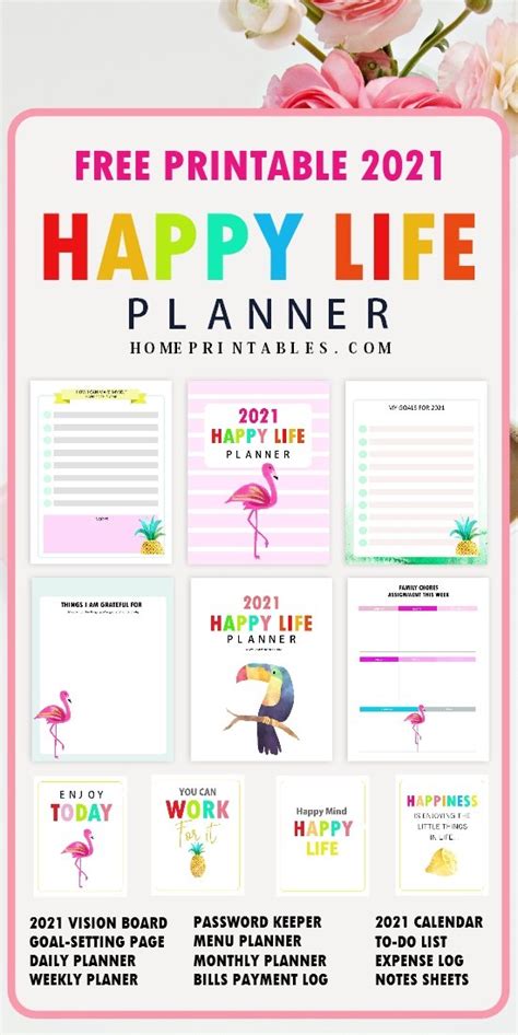 Free Printable Planner 2021 Pdf 50 Best Organizers For A Happy Life