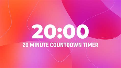 20 Minute Timer Countdown Silent Mode Youtube