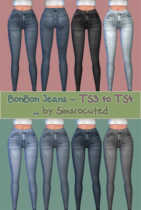 Sims 4 Cc Cuffed Jeans