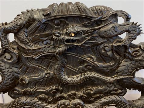 Antique Carved Chinese Dragon Bench Settee At 1stdibs
