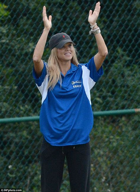tiger woods ex elin nordegren is joined by her twin josefin to cheer on daughter at soccer