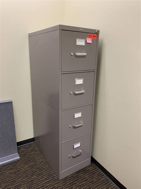 Hon lateral file cabinets keep you organized and on task. Qty 2 Vertical File Cabinet (HON), Gray 15"W x 26"D x 52"H ...