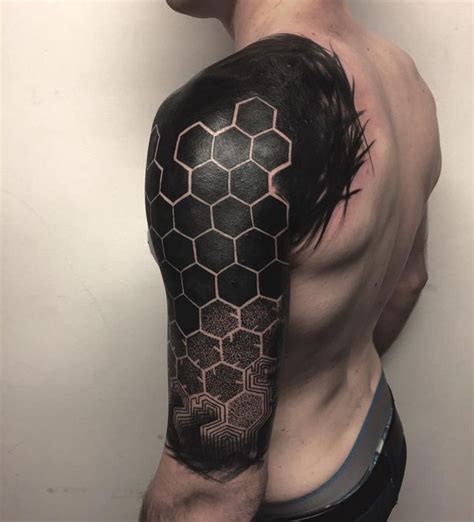 23 Geometric Tattoos Ideas Hexagon Tattoo Pattern Tattoo Geometric