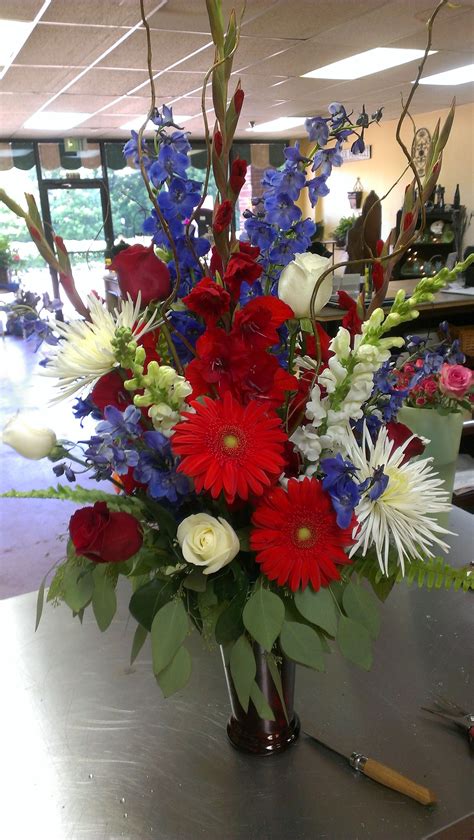 Red White And Blue Flowers Just In Time For July 4th Gerbera Daisy