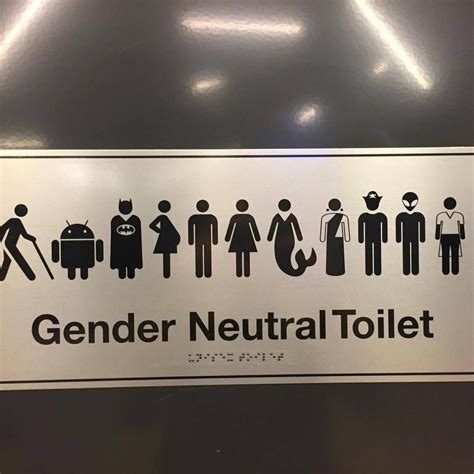 Pin By Nathan D On Humor Gender Neutral Bathroom Signs Gender