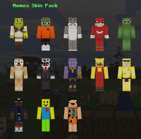 Memes Skin Pack Mc Skin Packs