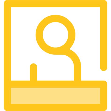Users Monochrome Yellow Icon