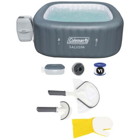 Coleman Saluspa Inflatable Hot Tub And Bestway Saluspa 3 Piece Cleaning