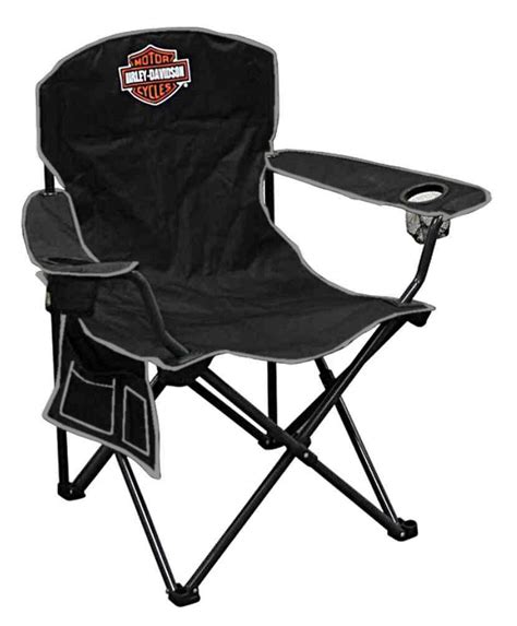 There are many types of chairs suitable for these events, and have certain specific features that make them ideal for such activities. Harley-Davidson Compact Bar & Shield XL Chair w/ Drink ...