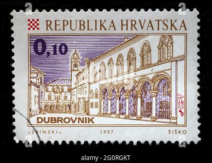 A Stamp Printed In Croatia Shows King Stjepan Drzislav Series Croatian