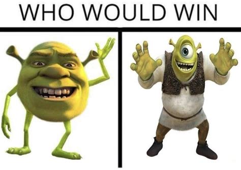 Mike Wazowski And Shrek Face Swap Bhe