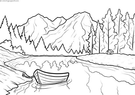 Some of the colouring page names are mountain coloring children coloring, mountain landscape coloring landscapes coloring, large lake with mountains view landscapes coloring bulk color, coloring landscape forest mountains sea. Coloring Pages Nature. Landscape, forest, mountains, sea ...