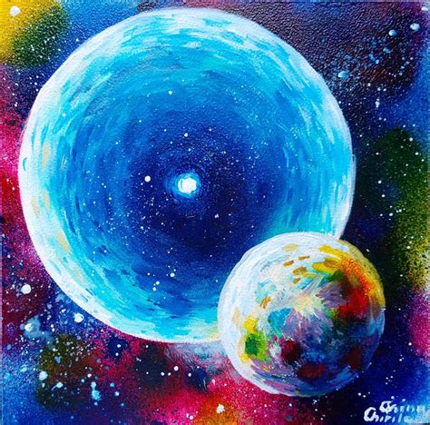 Plasma Sphere An Planet Painting By Chirila Corina Fine Art America