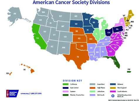 American Cancer Society Divisions Map Download Scientific Diagram