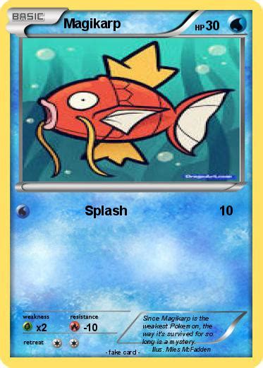 Pokémon Magikarp 1022 1022 Splash My Pokemon Card