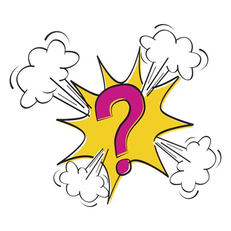 question mark cartoon clear background