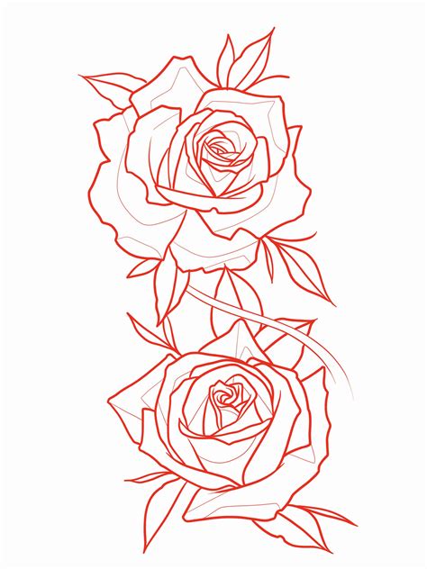 Rose Tattoo Stencils