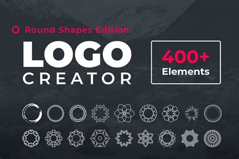 Logo Creator Round Shapes Edition Creative Illustrator Templates
