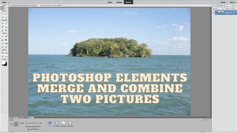 Photoshop Elements Merge And Combine Two Pictures Youtube