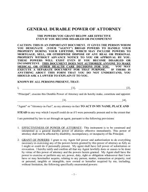 Printable Of Blank Power Attorney Forms Oklahoma Fill And Sign