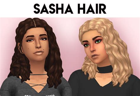 Maxis Match Cc — Onceabluemoonsim Sasha Hair One Year Blog Sims