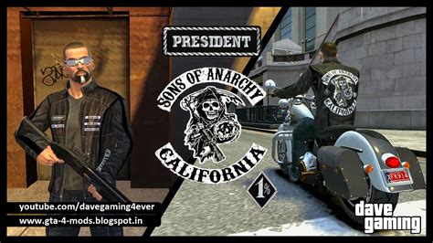 Gta 4 Mods By Dave Gaming Sons Of Anarchy Badass Biker All Patches