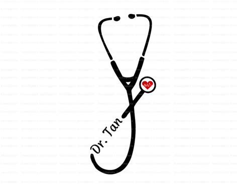 Heart Stethoscope Svg Stethoscope Svgessential Worker Svgdoctor Svg