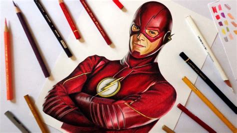 Speed Drawing The Flash Youtube