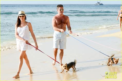 simon cowell gets shirtless again while on vacation with lauren silverman photo 3271691