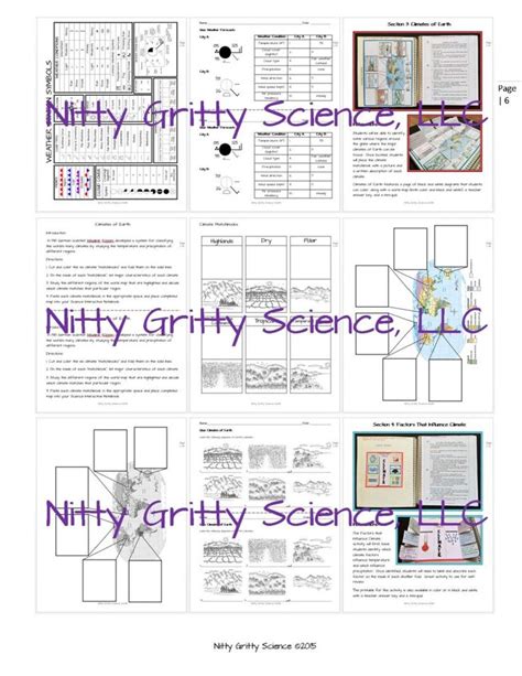 Weather And Climate Nitty Gritty Science Interactive Notebooks