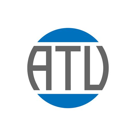 Diseño De Logotipo De Letra Atu Sobre Fondo Blanco Concepto De