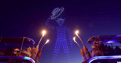 The Burning Man Performance That Featured 1000 Drones