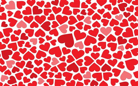 White And Red Hearts Illustration Hd Wallpaper Wallpaper Flare