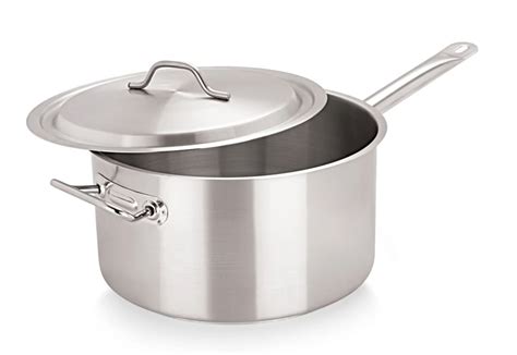 Professional Stainless Steel Saucepan With Lid 24cm10 58ltr