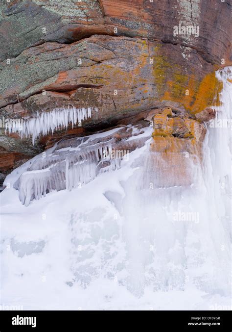 Color Photograph Detail Of The Apostle Island Ice Caves Makwike Bay