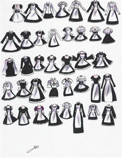 Maid Dress Reference Drawing Bmp Place