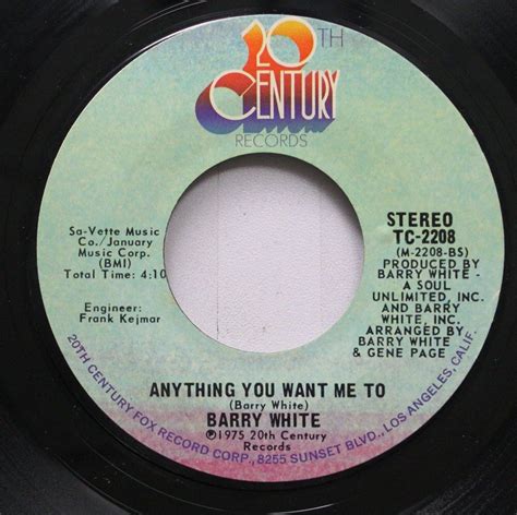 Soul 45 Barry White Ill Do For You Anything You Want Me To Anything You Wan Ebay