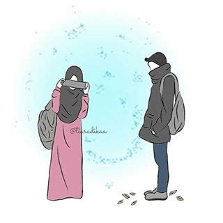 Kurasa tidak perlu aku ceritakan tentang nama dan asalku, serta tempat dan alamatku sekarang. Gambar Kartun Muslimah Jatuh Cinta | Kartun Muslimah