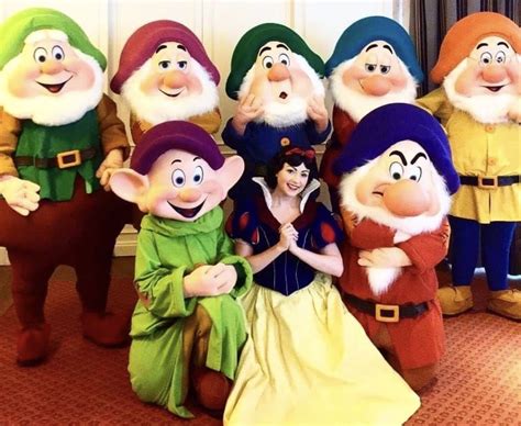 Snow White And The Seven Dwarfs Disney Face Characters