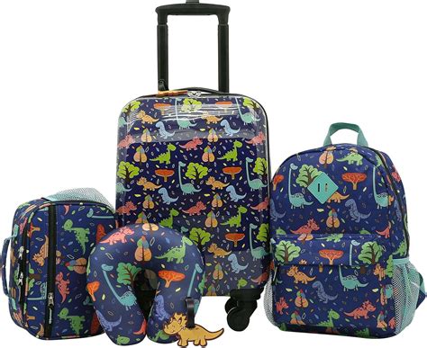 Travelers Club Kids 5 Piece Luggage Travel Set Multicolor 5 Piece