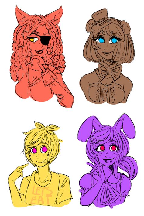 Human Animatronics FNAF Genderbend By Amporasexual On DeviantArt