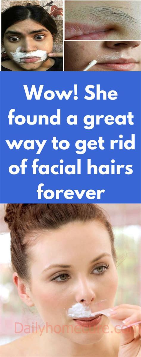 wow she found a great way to get rid of facial hairs forever help hair loss skin care