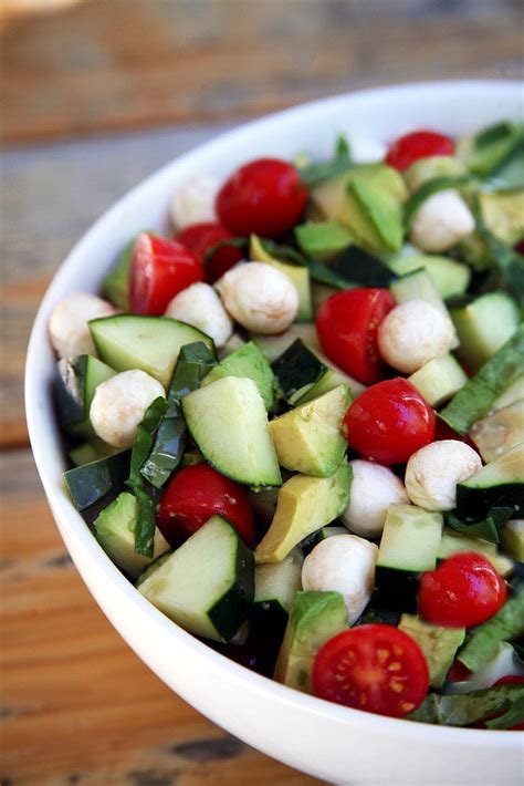 Cucumber Caprese Salad Low Carb Dinner Recipes Popsugar Fitness