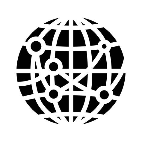 international logistics business glyph icon vector illustration 8150072