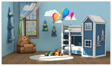 My Sims 4 Blog Clubhouse Bunk Bed And Shelf For Toddlers By 13pumpkin