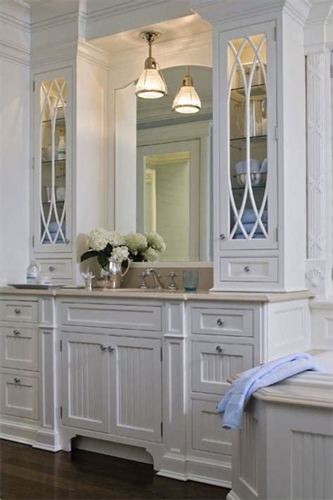 Bathroom tower, vanity tower, vanity cabinet, bathroom cabinet. Maria's Bathroom Renovation Plans; Lighting and Vanity Design